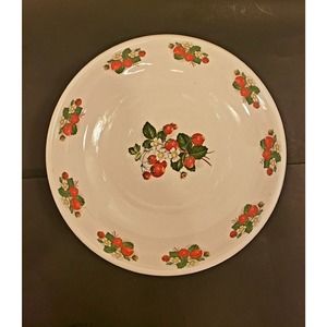 Vintage Portmeirion Strawberries Large 13" Serving Bowl 1975 -1983